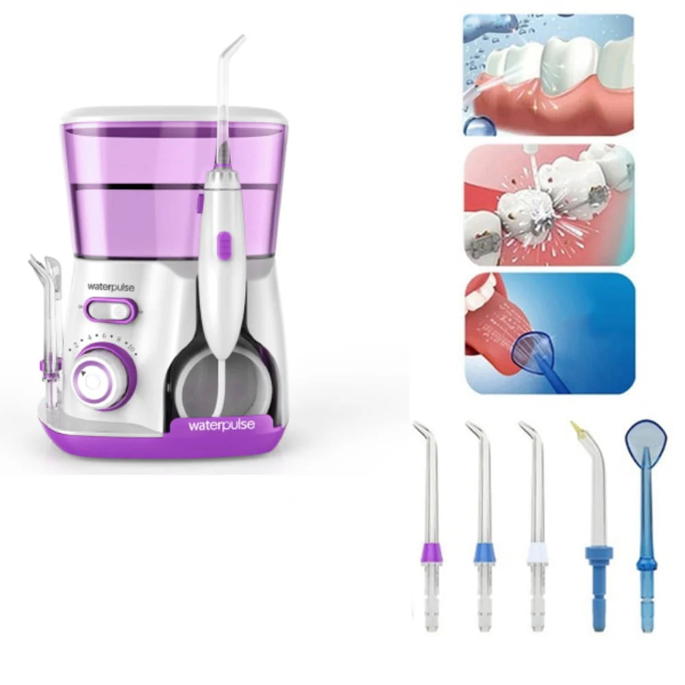 800ml Electric Dental Water Flosser Oral Irrigator with 5 Tips T355330