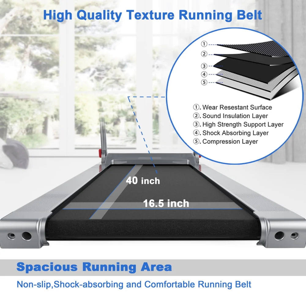 2 in 1 Folding Treadmill with Dual Display C412588