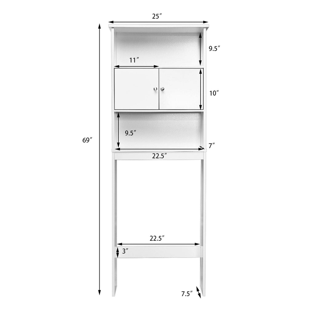 Bathroom Over-The-Toilet Storage Cabinet O12201