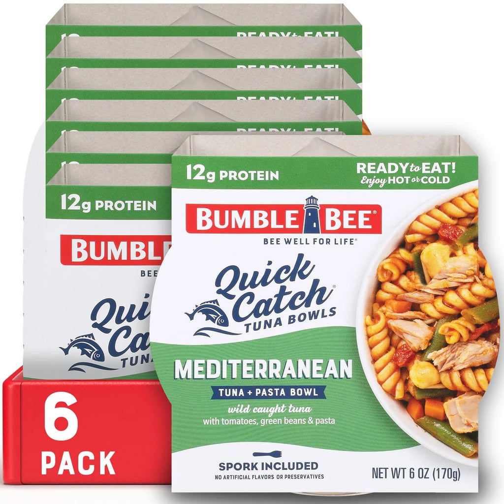Mediterranean Pasta Wild Caught Tuna Bowl 6 Oz Pack Of 6 H46678