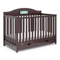 Espresso Brown Crib with Drawer and Reversible Headboard R433464
