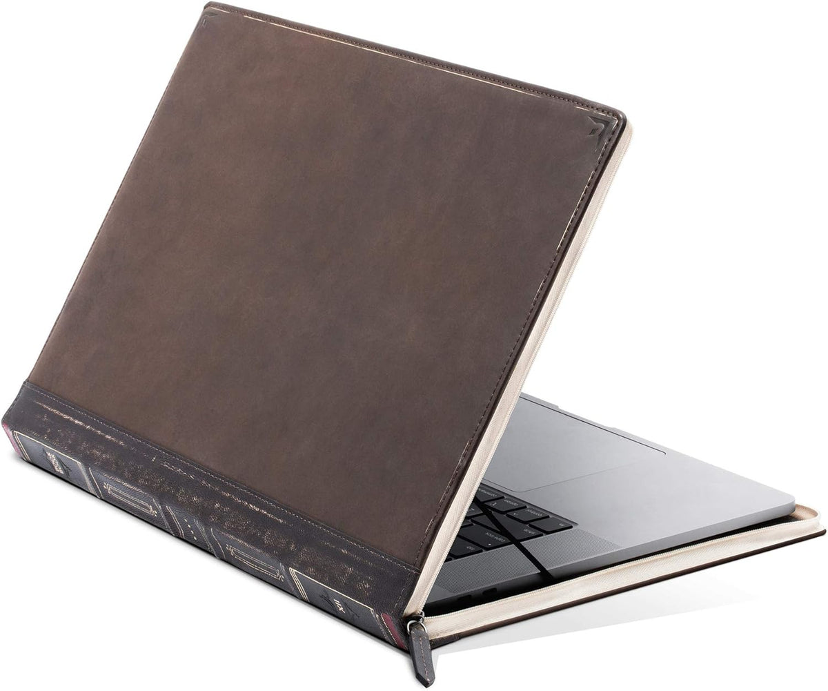 Vintage Leather Book Case Sleeve with Interior Pocket for 13" MacBook Pro and 13" MacBook Air C459