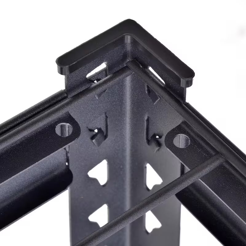 4-Tier Heavy Duty Steel Shelving Unit in Black Q400