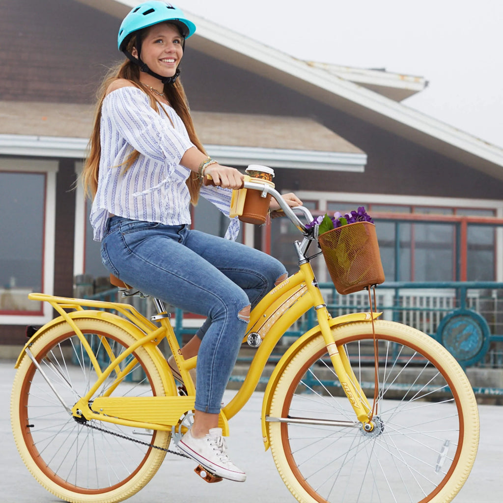 Yellow 26 Inch Cruiser Bike V80300