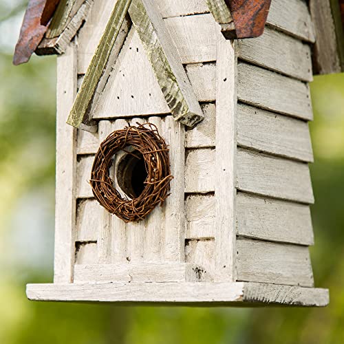 Hanging Distressed Wooden Birdhouse C2481