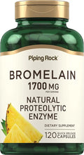 Bromelain Supplement 1700 mg 120 Capsules Pineapple Enzyme Z6847