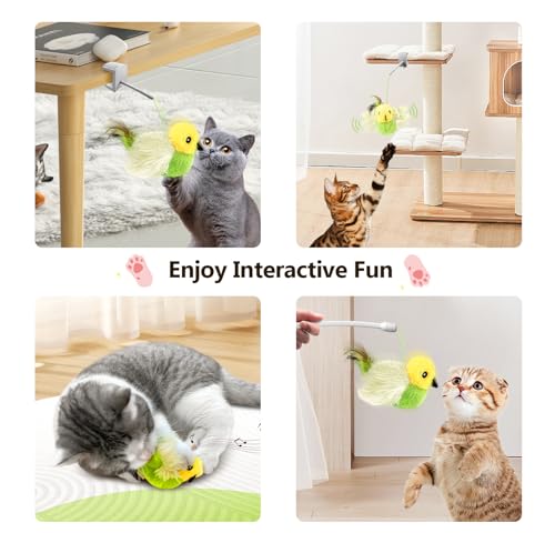 Blue Rechargeable Interactive Cat Toy with Catnip J925112
