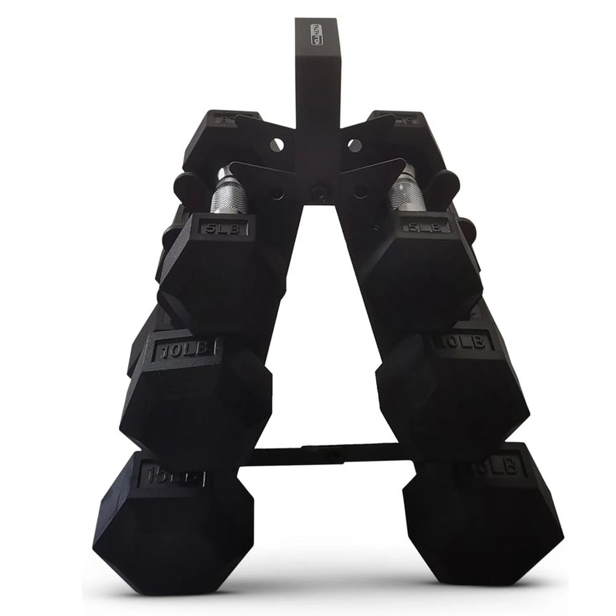 Black Hexagonal Dumbbell Weight Set F755
