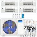 36,000 BTU 4 Zone Ceiling Cassette Ductless Air Conditioner and Heat Pump S6443