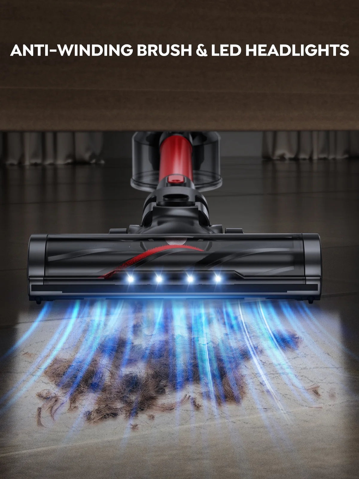 Cordless Stick Vacuum Cleaner 450W 38Kpa Detachable Battery O1449
