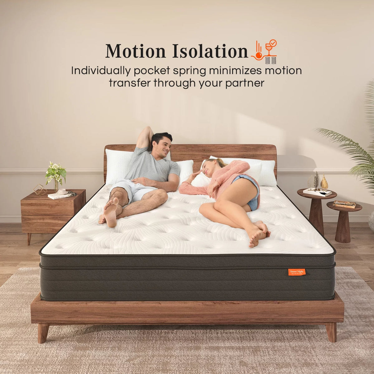 King Size Medium Firm Memory Foam Hybrid Mattress V578541