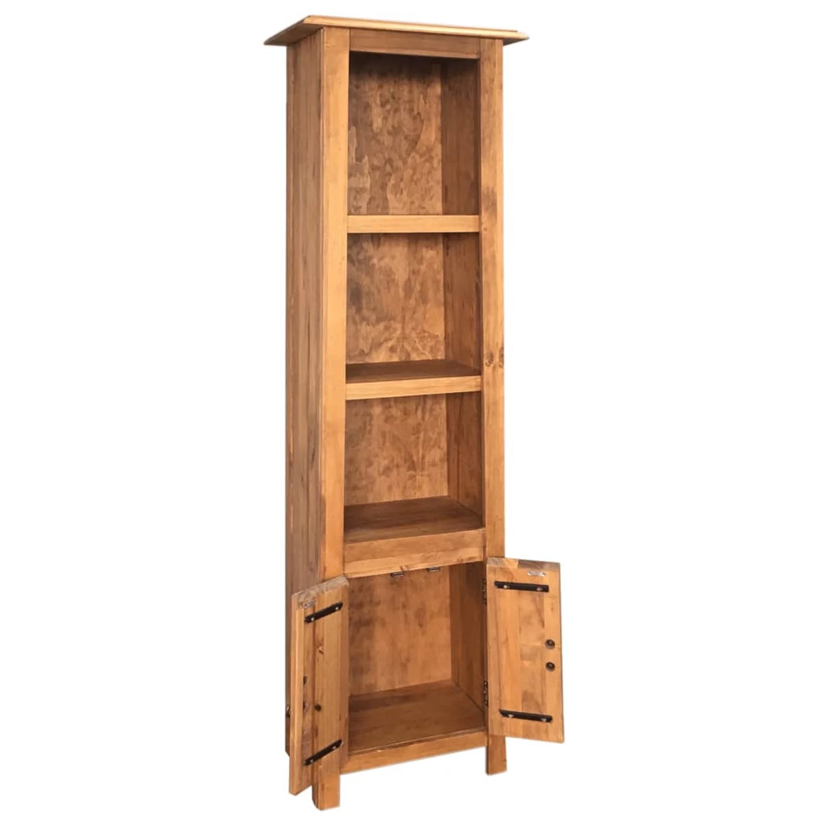 Freestanding Recycled Pinewood Bathroom Cabinet with Shelves K746