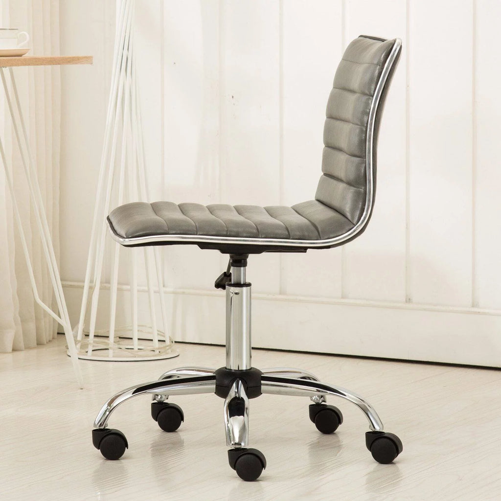 White Adjustable Air Lift Office Chair Z391021
