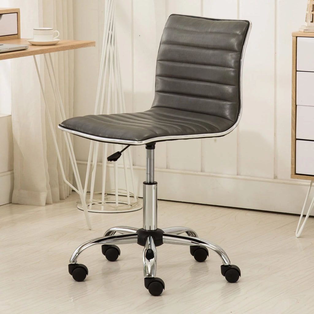 White Adjustable Air Lift Office Chair Z391021
