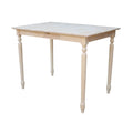 Unfinished Parawood Counter Height Dining Table with Butterfly Extension V4239