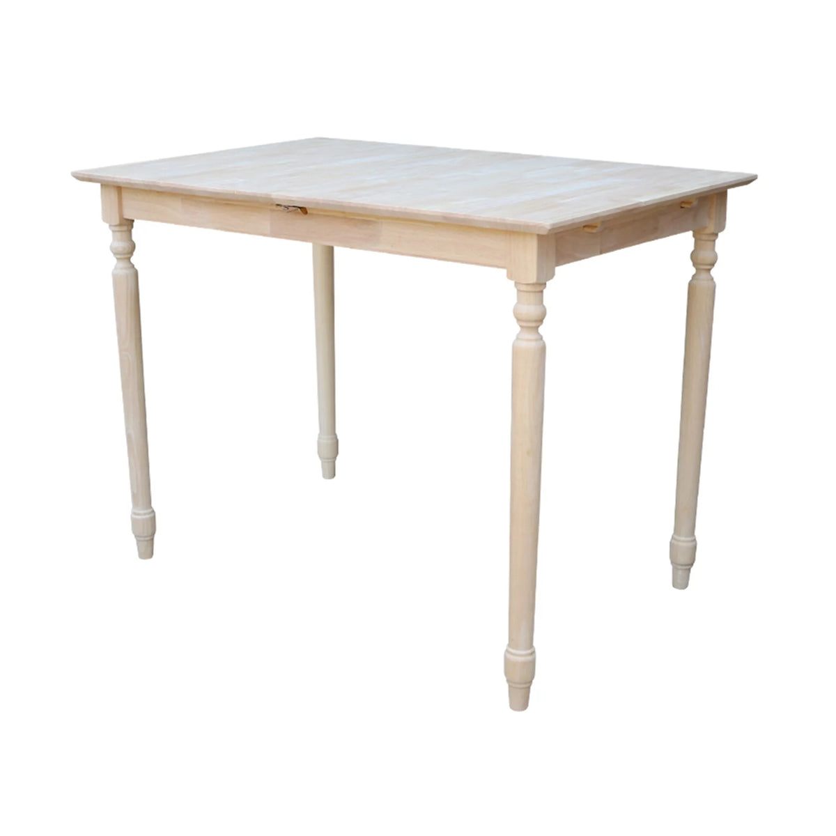 Unfinished Parawood Counter Height Dining Table with Butterfly Extension V4239