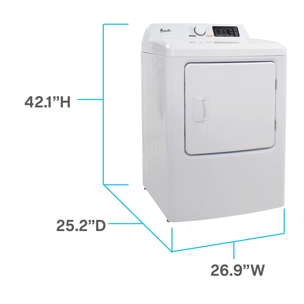 Front Load Electric Clothes Dryer 7.0 Cu. ft. White J410032