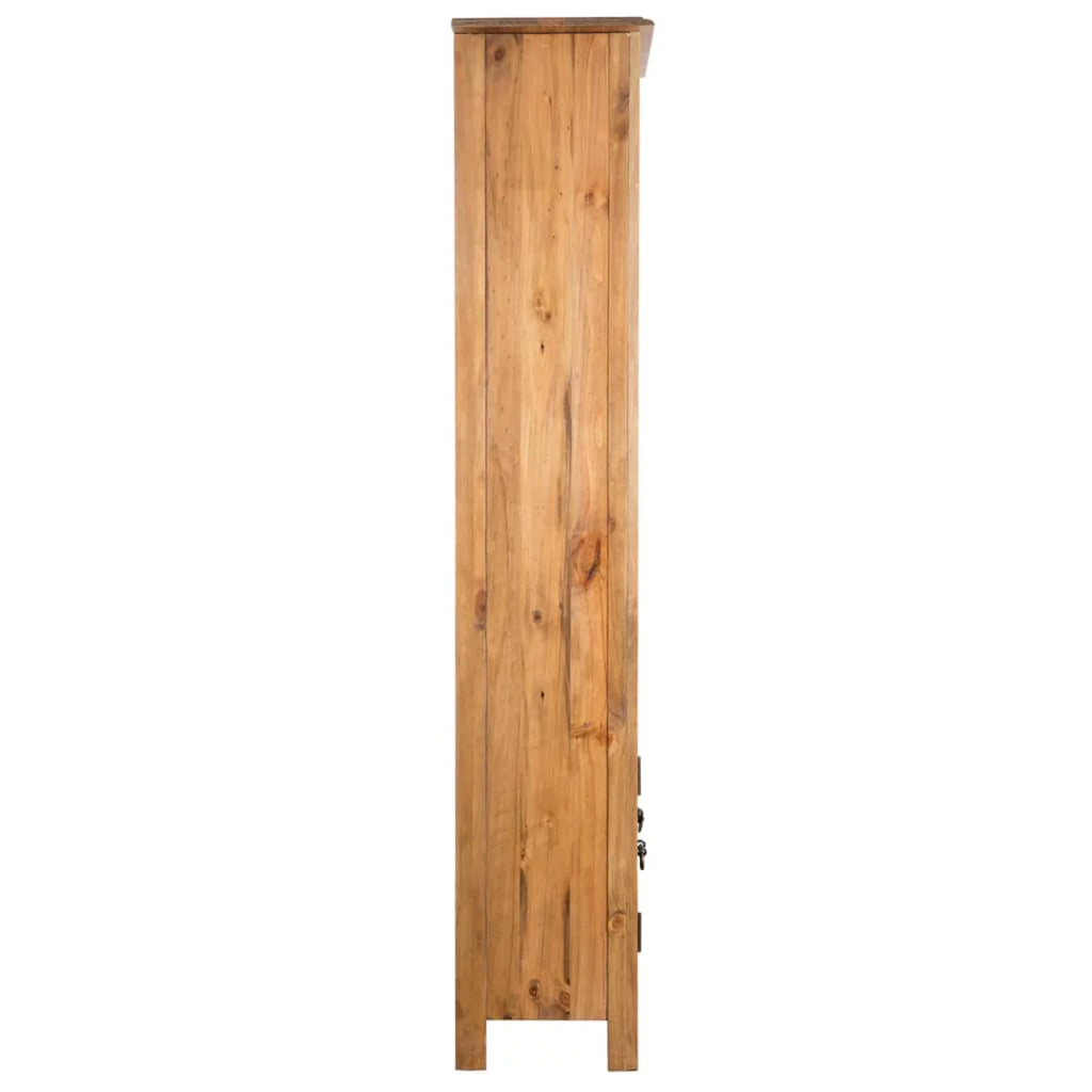 Freestanding Recycled Pinewood Bathroom Cabinet with Shelves K746