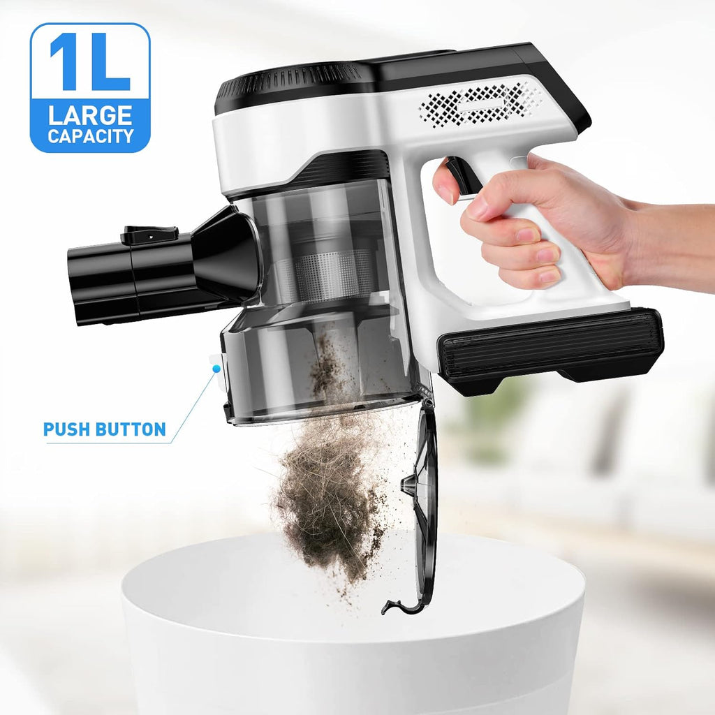 Cordless Vacuum Cleaner 26Kpa Lightweight Handheld Stick Vacuum with Electric Mop J879