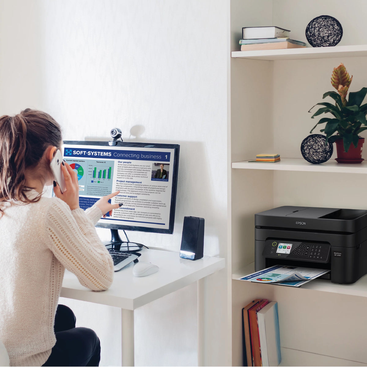 Wireless Color All-in-One Printer with Scanner, Copier and Fax X232331