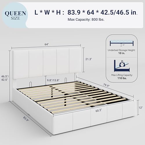 Queen Size Black Velvet Upholstered Storage Bed Frame A843