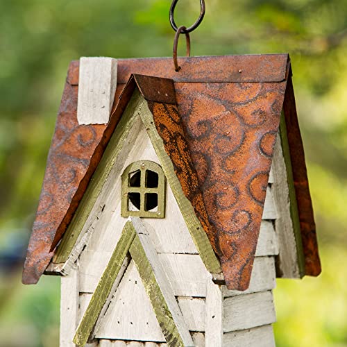 Hanging Distressed Wooden Birdhouse C2481