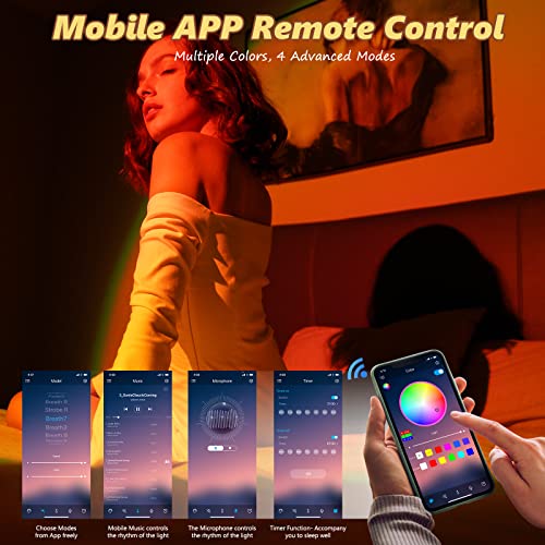 LED Sunset Projection Lamp with Remote Control Q16363