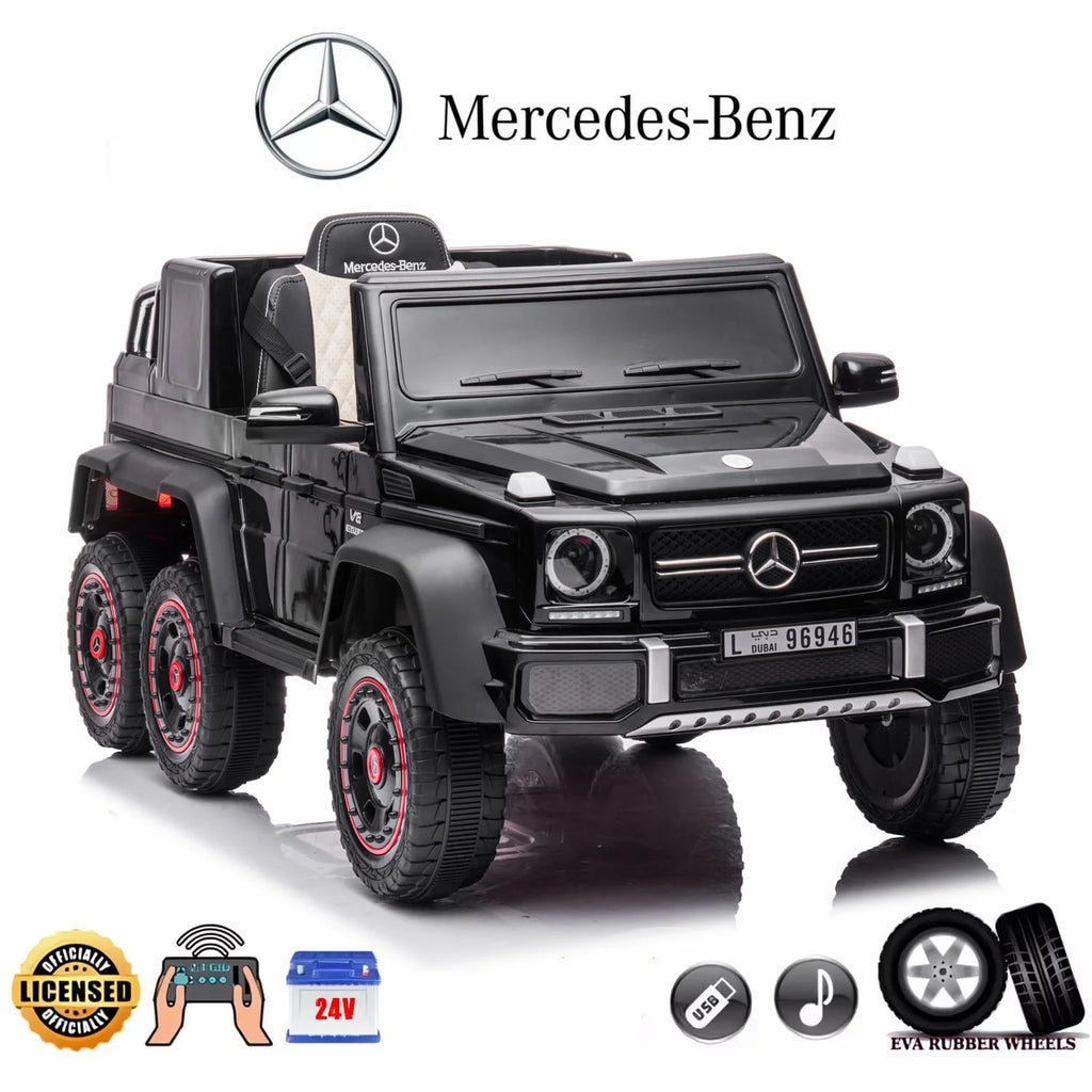 24V Powered Ride On Car with 6 Wheels, Remote Control, MP3 Player, Red C864