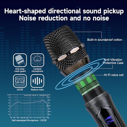 Wireless Karaoke Microphone Rechargeable Handheld D671