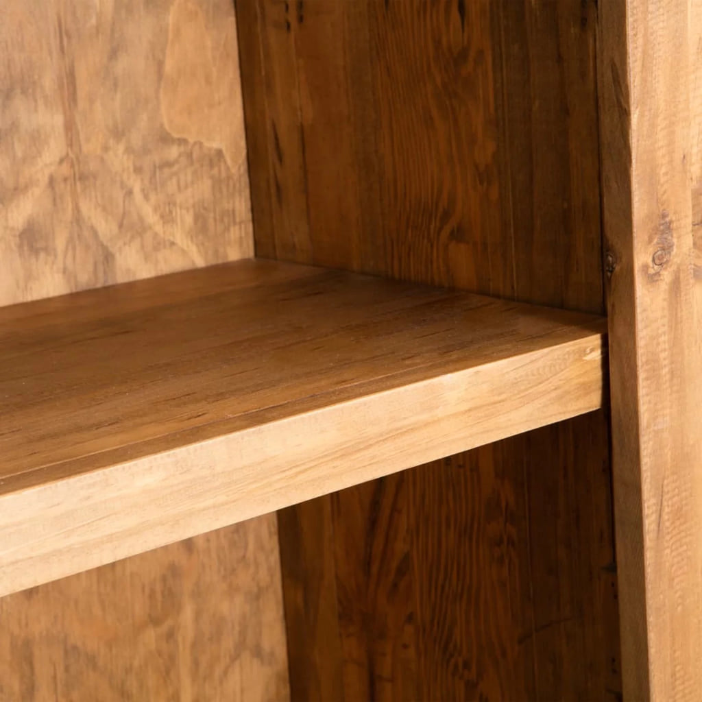 Freestanding Recycled Pinewood Bathroom Cabinet with Shelves K746