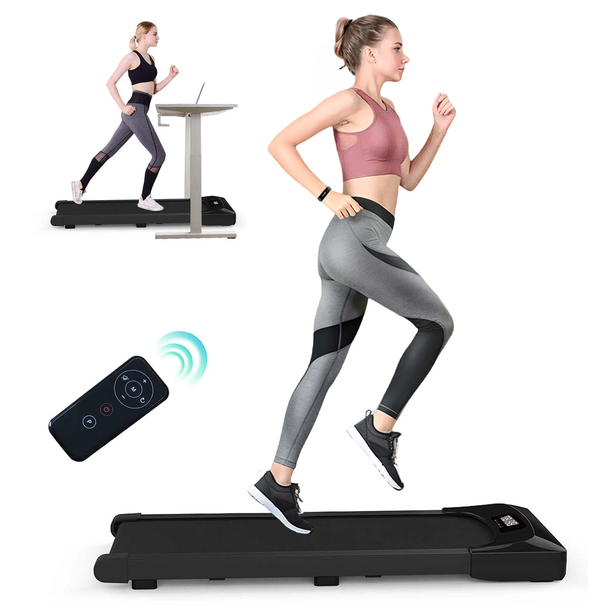 Under Desk Treadmill 245 lb Capacity 4 mph O6055