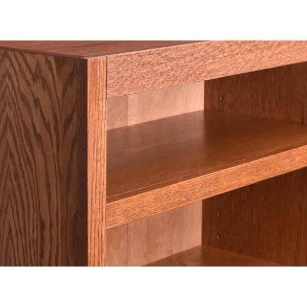 Dry Oak Finish Bookcase with Shelf and Drawer N13931