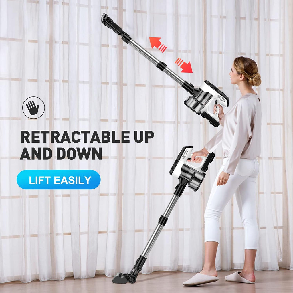 Cordless Vacuum Cleaner 26Kpa Lightweight Handheld Stick Vacuum with Electric Mop J879