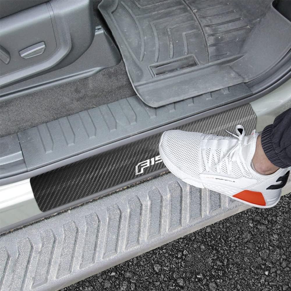 4PCS Leather Door Sill Protector Anti-Scuff Plate Cover B913