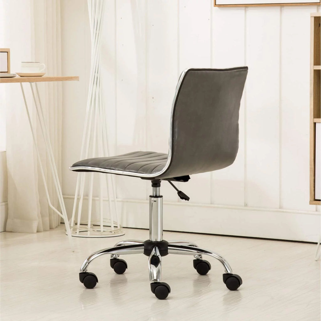White Adjustable Air Lift Office Chair Z391021