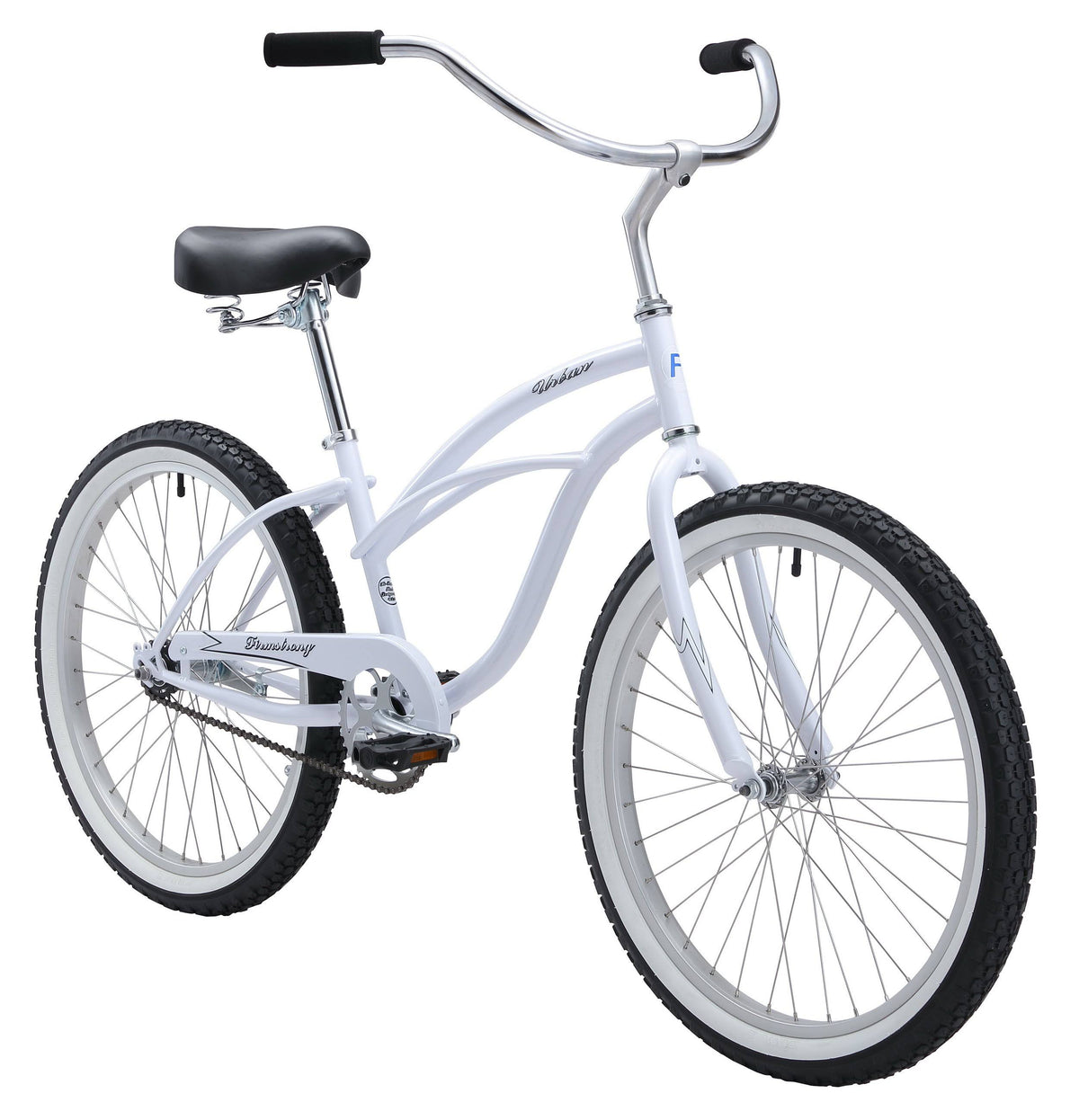 White 24'' Beach Cruiser Bike L581189