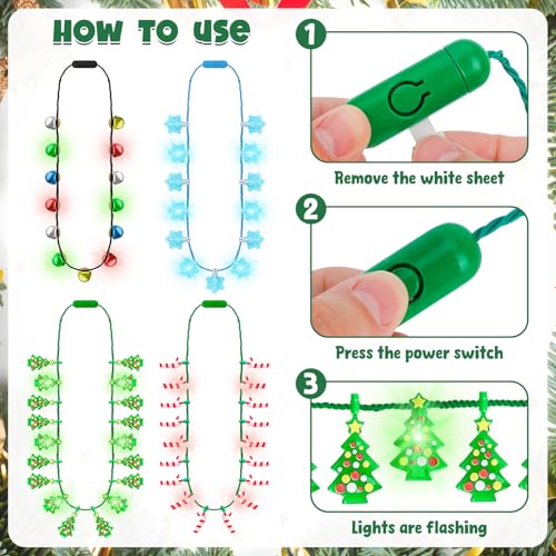 Christmas Light Up Necklace H134