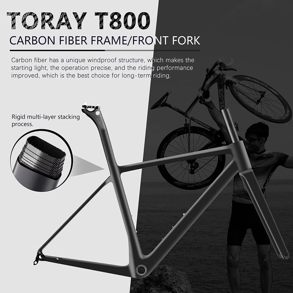 Carbon Fiber 700C Road Bike 22 Speed U3861