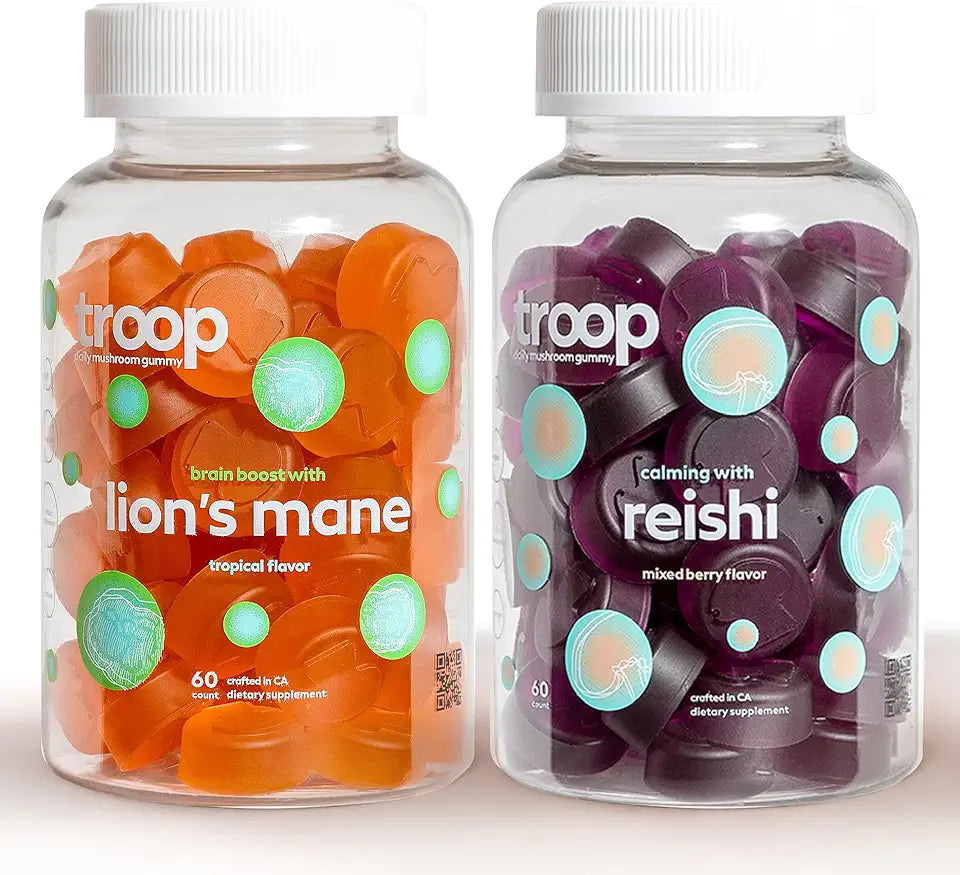 Mushroom Lion's Mane and Reishi Gummies Supplement C39417