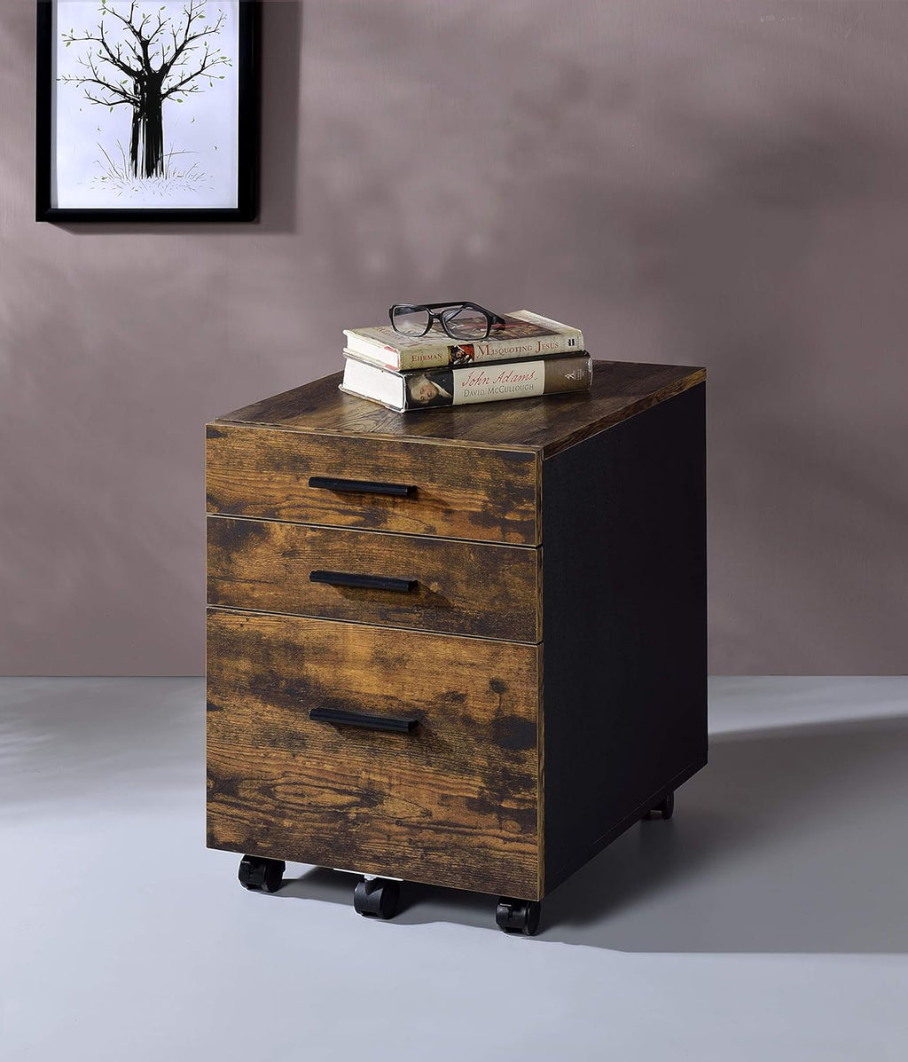Weathered Oak File Cabinet K593
