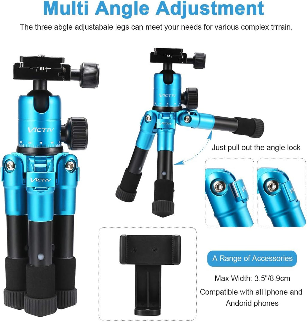 20inch Aluminum Tabletop Tripod with 360 Degree Ball Head, Pack of 2 G643
