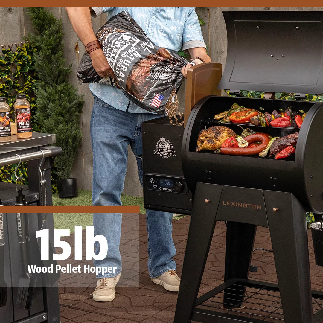 500 Sq in Wood Fired Pellet Grill and Smoker I992