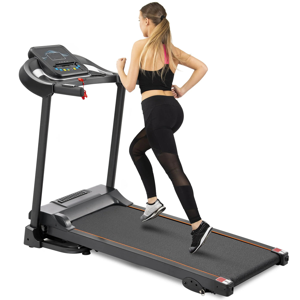 Electric Treadmill with 12 Programs Incline Adjustment S70373