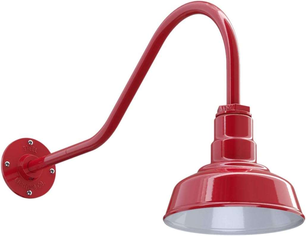 Green 8 inch Dome Outdoor Wall Mounted Barn Light Y686