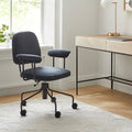 Yarn Dyed Linen Weave Office Chair U570780