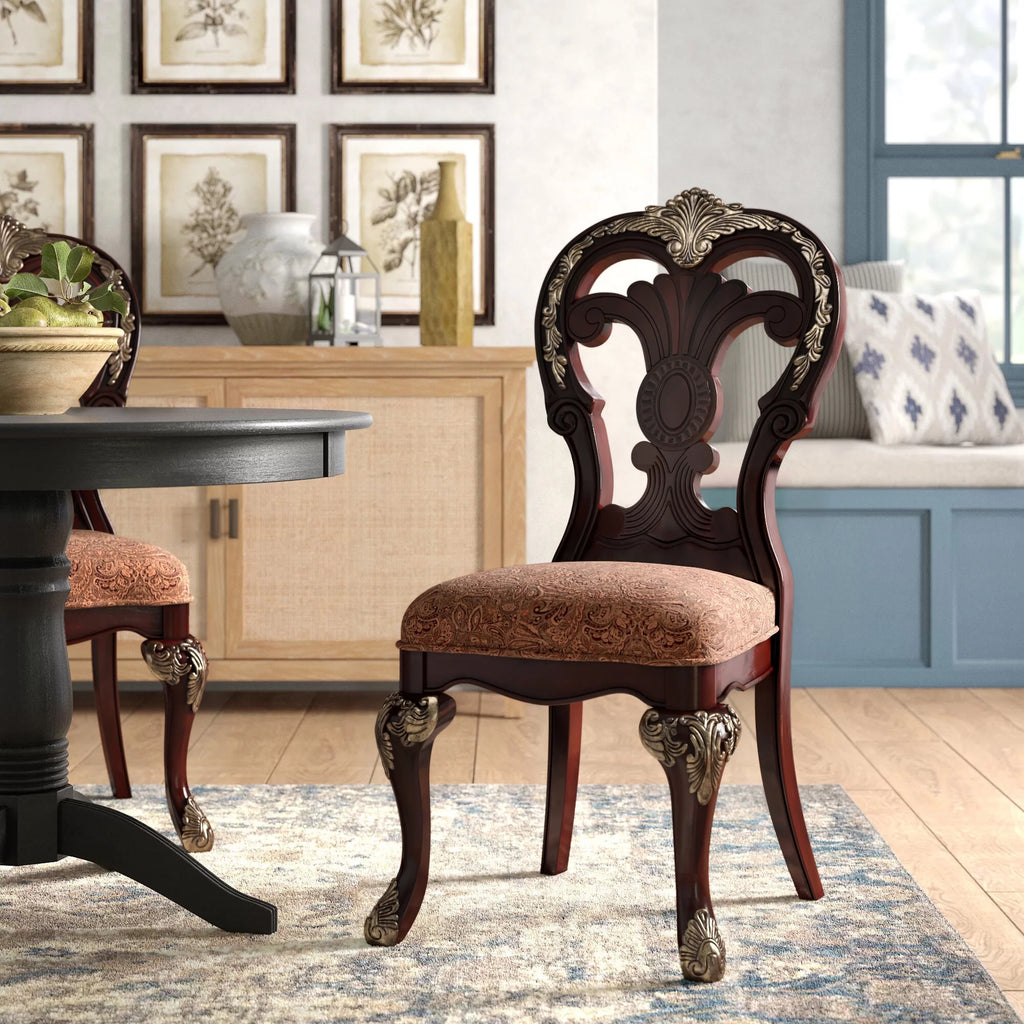 2pc Fabric Upholstered Side Chairs R1248