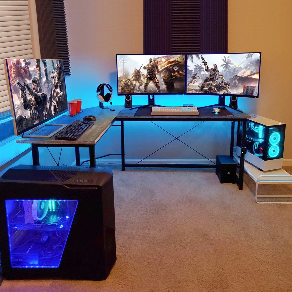 66.5'' L-Shaped Corner Computer Desk K6309