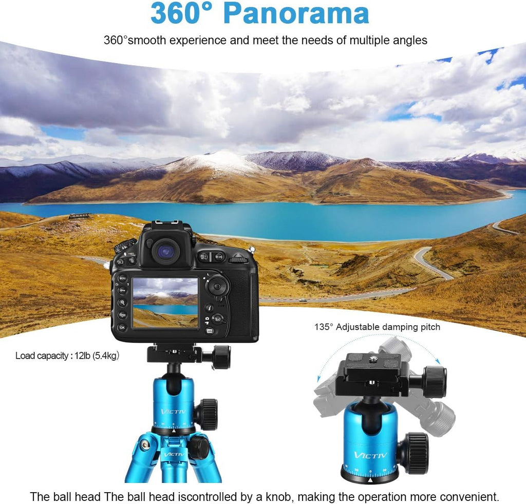 20inch Aluminum Tabletop Tripod with 360 Degree Ball Head, Pack of 2 G643