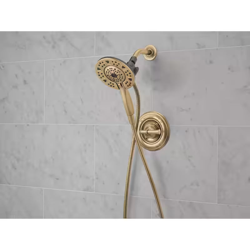 Single-Handle 4-Spray Shower Faucet in Champagne Bronze J2560