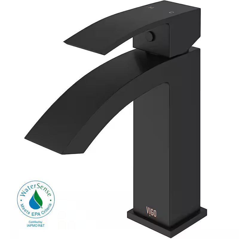 Single Handle Bathroom Faucet Matte Black K59123